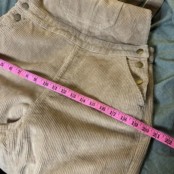 Empyre Suzie Khaki Corduroy Overalls Womens M Streetwear Utility - Picture 14 of 15